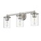 Z-Lite Thayer Vanity, 3-Light, 22.5 In.W x 5.75 In.L x 8.75 In.H, Brushed Nickel/Clear 742-3V-BN - alternate 4